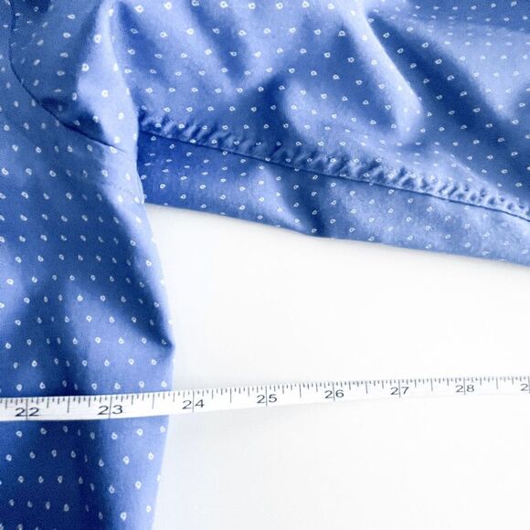 Tommy Hilfiger Mens Dress Shirt Regular Fit Button Down Long Sleeve Blue Large - Picture 7 of 8